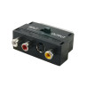 Adaptateur péritel 3 x RCA+SVHS F avec switch entrée sortie