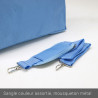 Sacoche pour PC portable 15.6  et documents en nylon bleu