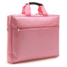 Sacoche pour PC portable 15.6  et documents en nylon rose