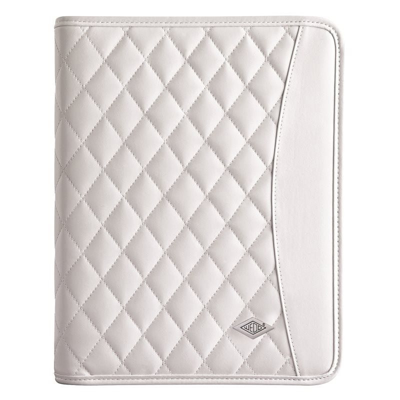 Organiseur élégance blanc iPad tablette 9.7  multifonctions + bloc A5