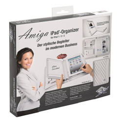 Organiseur élégance blanc iPad tablette 9.7  multifonctions + bloc A5