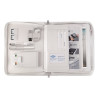 Organiseur élégance blanc iPad tablette 9.7  multifonctions + bloc A5