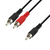 Cordon audio 1 x RCA mâle vers 2 x RCA mâle 1.50m