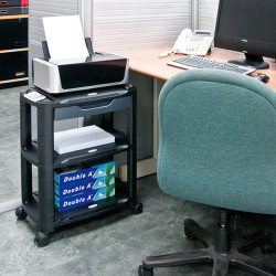 Support imprimante, machine à roulettes 550 x 330 x 630mm
