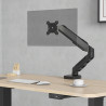 Bras articulé 1 écran fixation pince bureau verin pneumatique