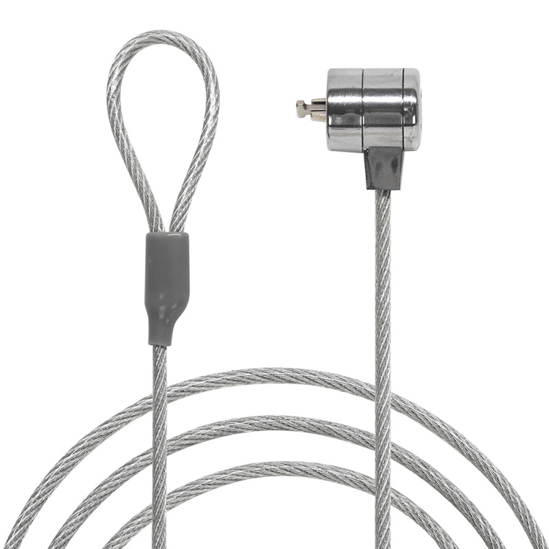 Antivol à Clé pour Ordinateur et Ecrans Encoche Sécurité Cable 1.10m