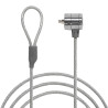Antivol à Clé pour Ordinateur et Ecrans Encoche Sécurité Cable 1.10m