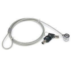 Antivol à Clé pour Ordinateur et Ecrans Encoche Sécurité Cable 1.10m