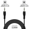 Cordon audio Jack 3.5 stéréo M/M 3.00m