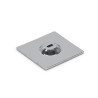 Slot d'ancrage adhésif 3M Carré 5 x 5cm couleur argent