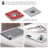 Slot d'ancrage adhésif 3M Carré 5 x 5cm couleur argent