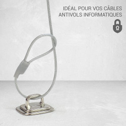 Anneaux Ancrage Antivol fixation vis et adhesif 3M