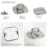 Anneaux Ancrage Antivol fixation vis et adhesif 3M