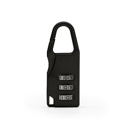 Petit cadenas à 3 codes couleur Noir