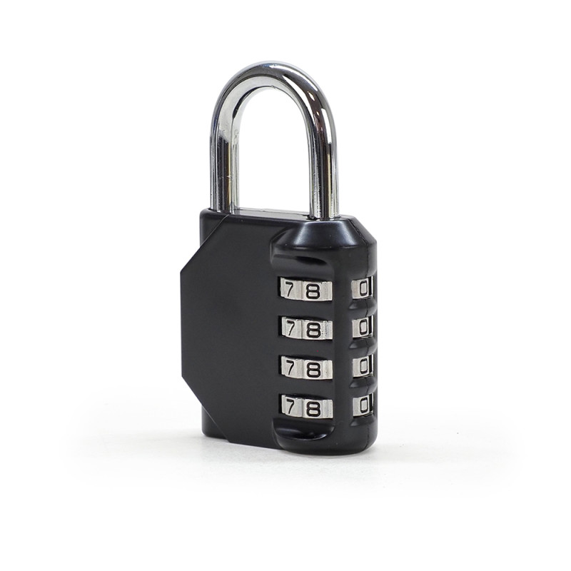 Cadenas à 4 codes 43mm noir