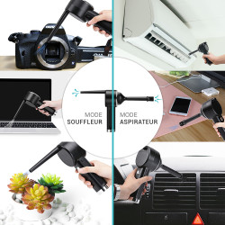 Soufleur Aspirateur dépoussiérant haute puiss. autonome rechargeable
