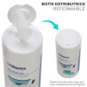 Boite de 100 lingettes imprégnées de solution nettoyante Waytex