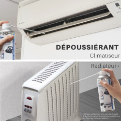 Gaz dépoussiérant Super puissant 5 Bar avec prolongateur 400ml net 