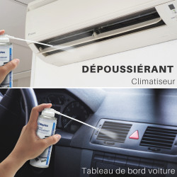 Gaz dépoussiérant Super puissant 5 Bar avec prolongateur 200ml net 