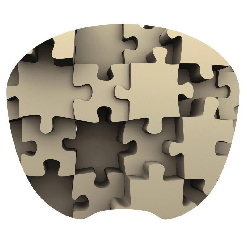 Tapis souris décor puzzle extra fin surface rapide souris optique