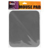 Tapis souris mousse tissu gris emballage suspendu