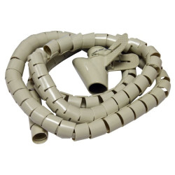 Organisateur de câbles avec outil d'insertion 1.50m diam 28mm beige
