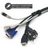 Bande Serre Cable Scratch Auto Agrippant Largeur 16mm Longueur 5m