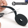 Bande Serre Cable Scratch Auto Agrippant Largeur 16mm Longueur 5m