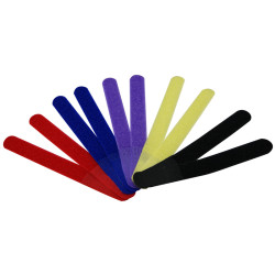 Serre-câbles scratch couleurs jeu de 10
