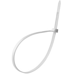 Serre-câbles 100x3mm en nylon blanc lot de 100