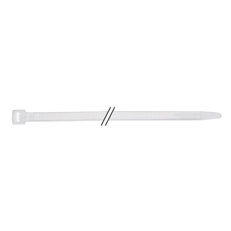 Serre-câbles 250x4mm en nylon blanc Lot de 100