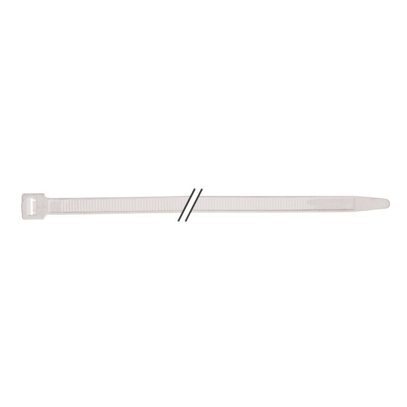 Serre-câbles 200x2.5mm en nylon blanc lot de 100