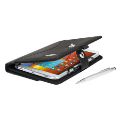 Etui  universel ensimili cuir pour tablette de 7.9  à 8.3  noir