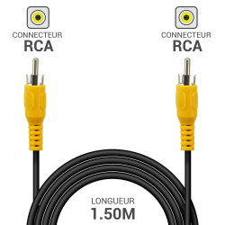 Cordon vidéo RCA M/M 1.50m