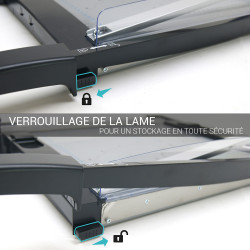 Massicot et Rogneuse 2 en 1, 10 feuilles, 3 types de coupe 