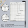 Cisaille massicot  A4 30 x 25cm pour 8 - 10 feuilles 