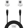 Cordon vidéo SVHS MDIN4 M/M 5.00m noir
