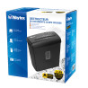Destructeur de Documents Coupe Croisée 8 Feuilles Bac 15L