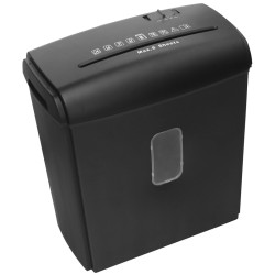 Destructeur de Documents Coupe Croisée 8 Feuilles Bac 15L