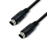 Cordon vidéo SVHS MDIN4 M/M 5.00m noir