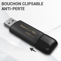 Clé 32 Go Pro USB 3.2 (3.1/3.0) Noir Team Group