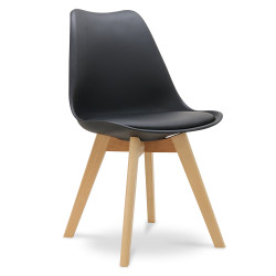 Siège  DORIAN  Noir pack de 4