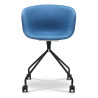 Siège  ADANA  coque Blanche tissu Bleu 