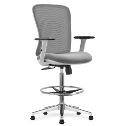 Siége Fauteuil de bureau Assis-Debout  SOKOR  Pieds fixes - Gris