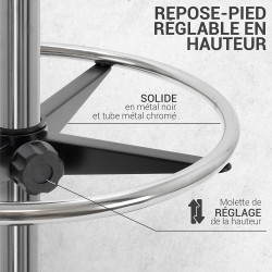 Siége Fauteuil de bureau Assis-Debout  SOKOR  Pieds fixes - Gris