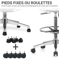 Siége Fauteuil de bureau Assis-Debout  SOKOR  Pieds fixes - Gris