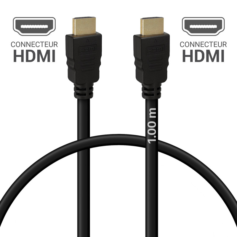 Cordon HDMI Premium High Speed with Ethernet 2.0 A/A 4K C. Or 1.00m