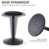 Tabouret de bureau dynamique  SCORPI  noir