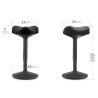 Tabouret de bureau dynamique  DORIN  noir