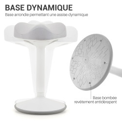 Tabouret de bureau dynamique  DORIN  blanc